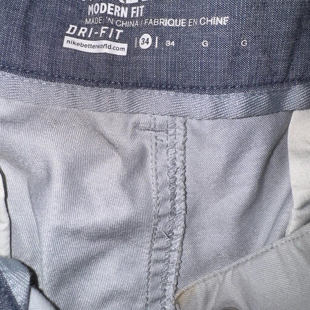 Men's Gray Nike Shorts-Size 34 - Picture 3 of 3